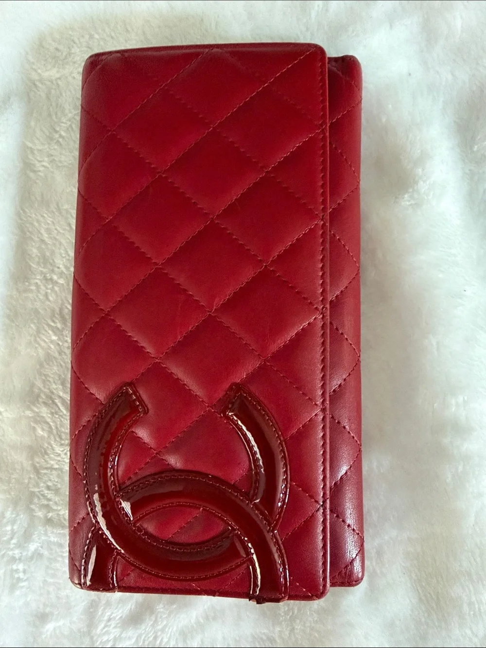 CHANEL Cambon Ligne Red Quilted Large CC Wallet - Picture 5 of 11